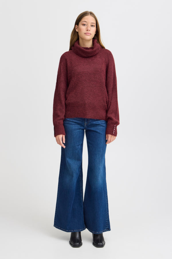 Kamara Alpaca Roll Neck - Port royale