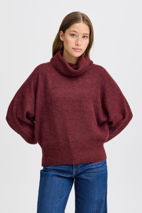 Kamara Alpaca Roll Neck - Port royale
