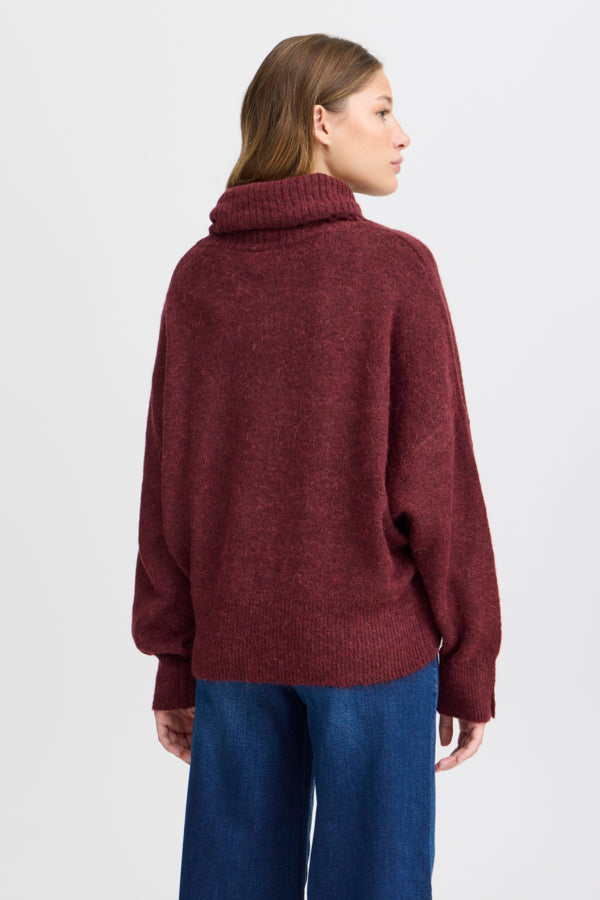 Kamara Alpaca Roll Neck - Port royale