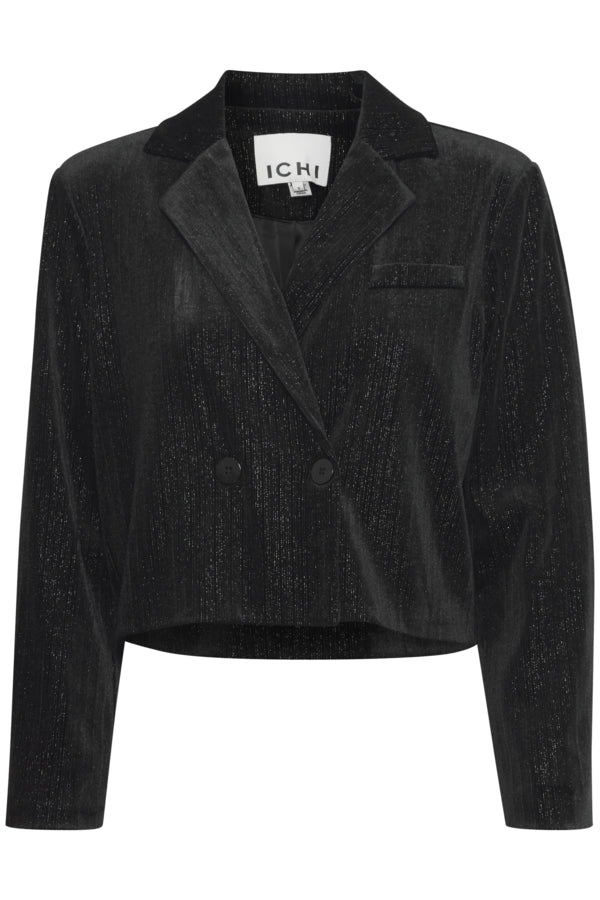 Kate Velvet Lurex Crop Blazer