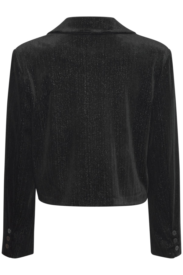 Kate Velvet Lurex Crop Blazer