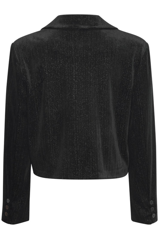 Kate Velvet Lurex Crop Blazer