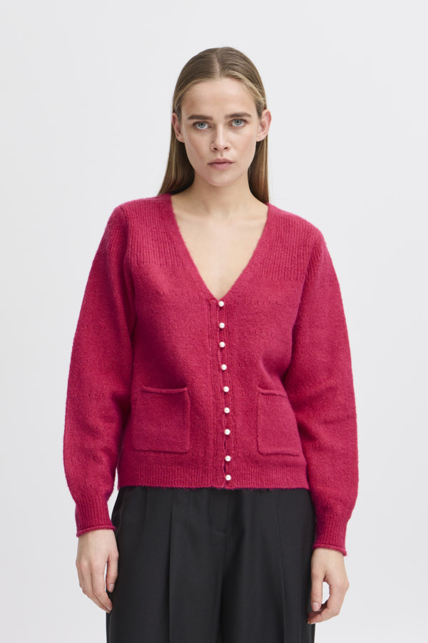 Banise Cardigan - Raspberry