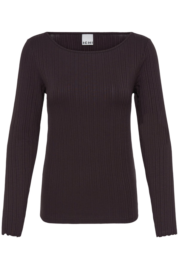 Cella Rib Top - Chocolate