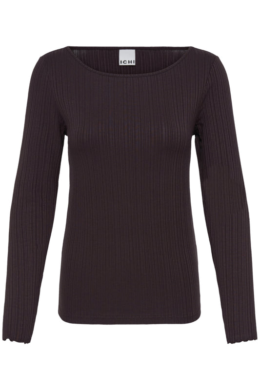 Cella Rib Top - Chocolate