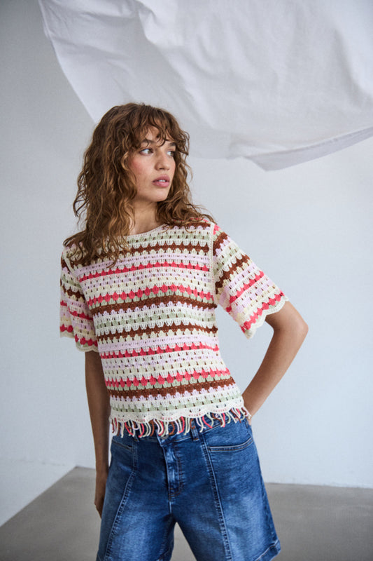 Bandie Crochet Tee