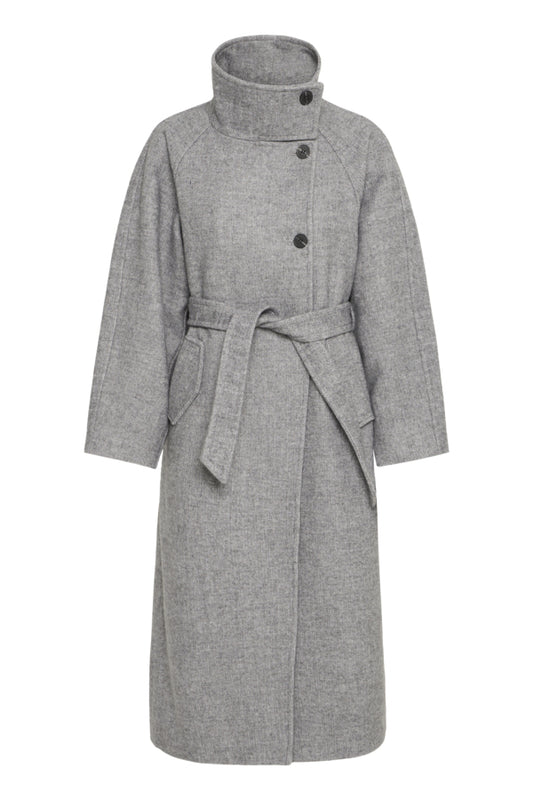 Gaziva Wool Coat - Grey