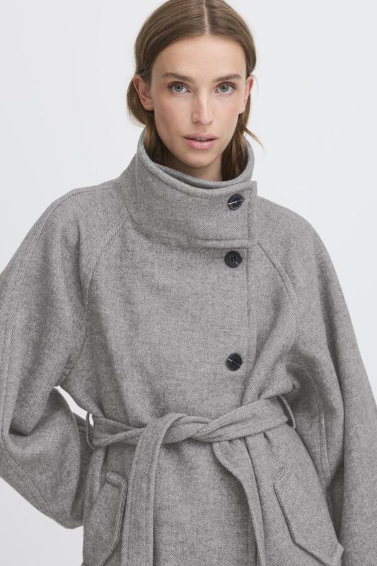 Gaziva Wool Coat - Grey