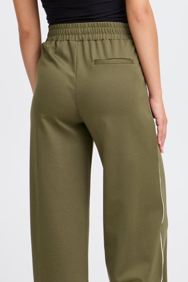 Kate Wide Leg Pant - Khaki