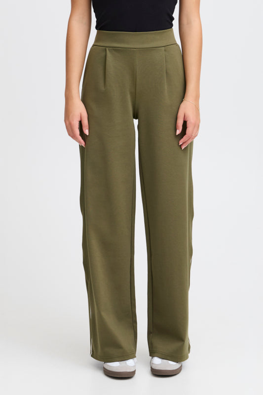 Kate Wide Leg Pant - Khaki