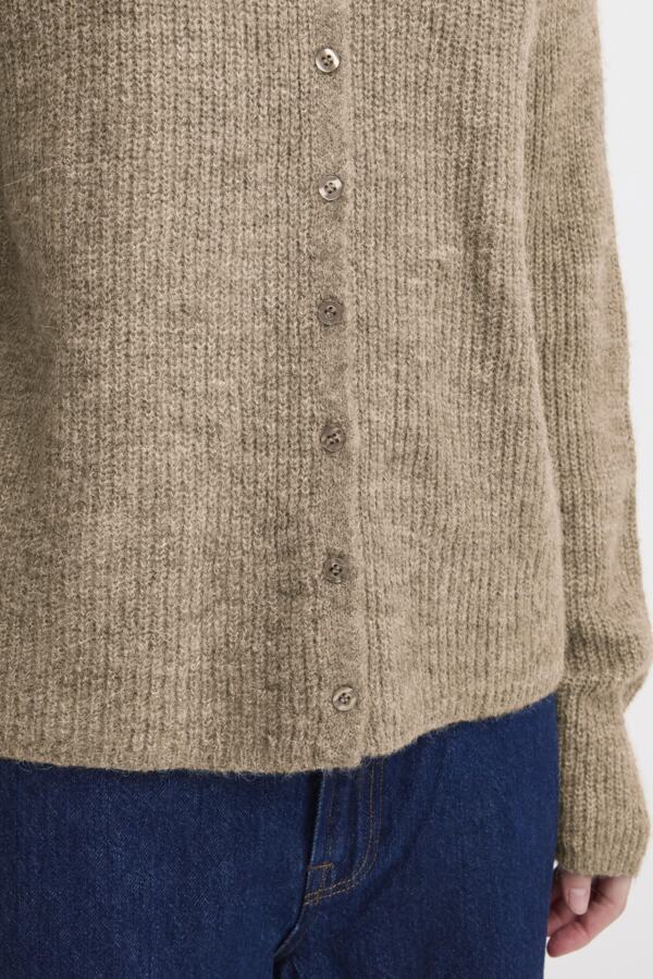 Kamara Round Neck Cardi - Oatmeal