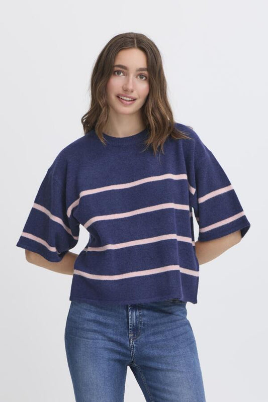Dasila Wool Mix Jumper - Navy