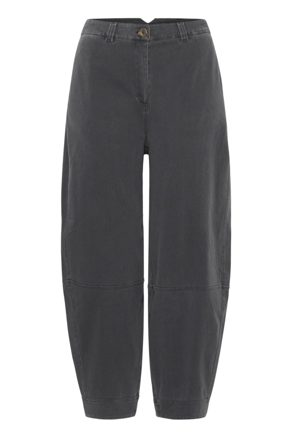 Kate Barrel Trouser - Charcoal