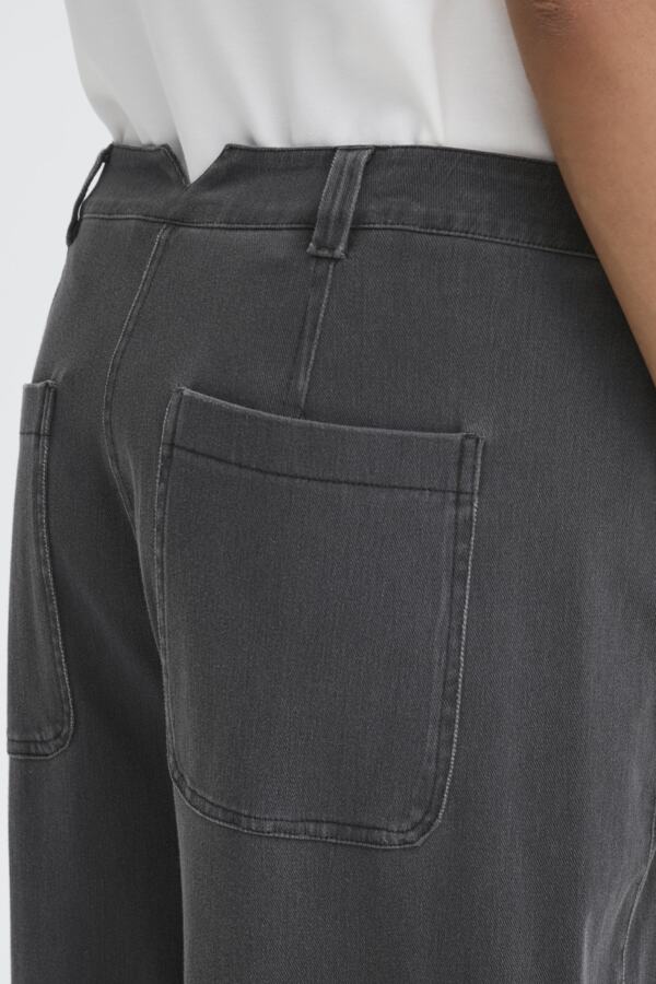 Kate Barrel Trouser - Charcoal