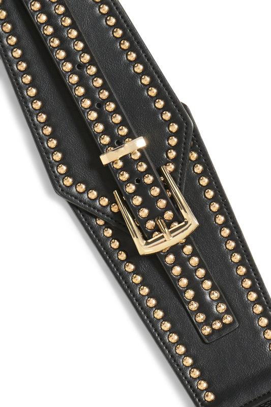 Badia Belt - Blk/Gold