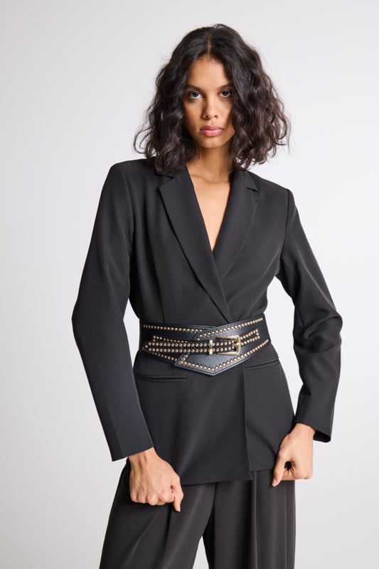 Badia Belt - Blk/Gold