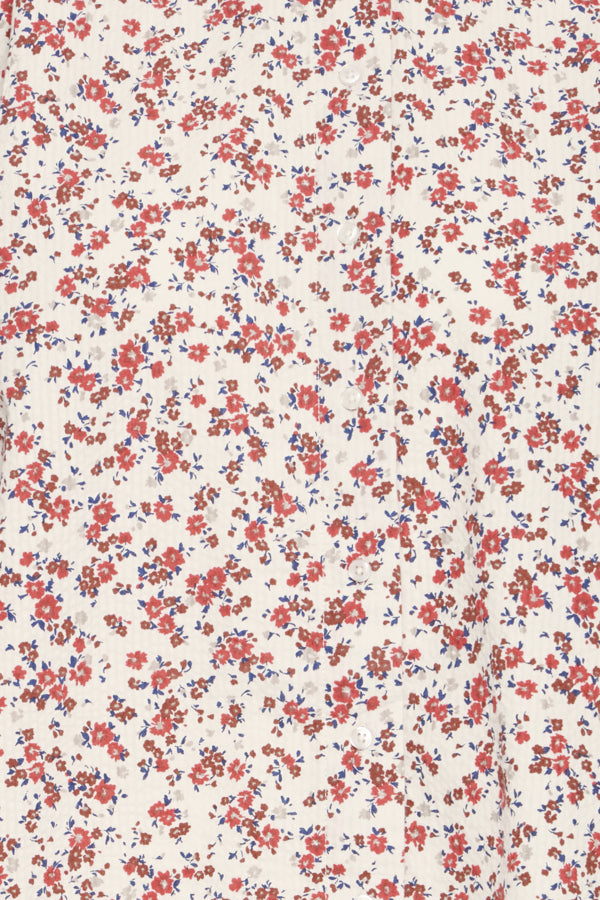 Qwina Shirt - Red Ditsy