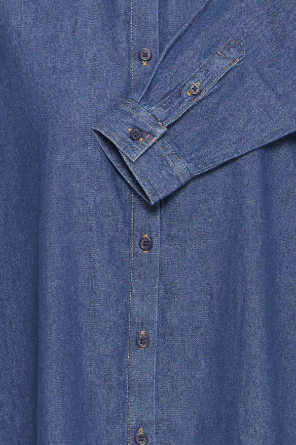 Archer Denim Shirt - Mid Blue