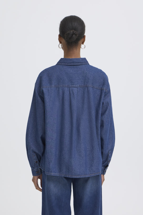 Archer Denim Shirt - Mid Blue