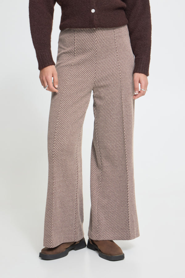 Kate Twillish Wide Trouser - Fawn