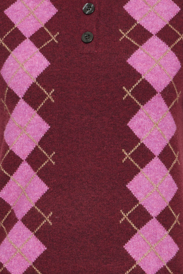 Dasila Knit - Pink and Wine