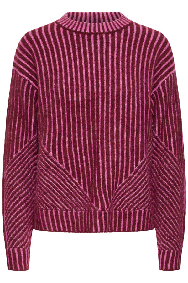 Kamara Stripe Knit - Berry