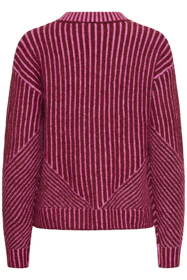 Kamara Stripe Knit - Berry