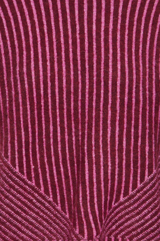 Kamara Stripe Knit - Berry