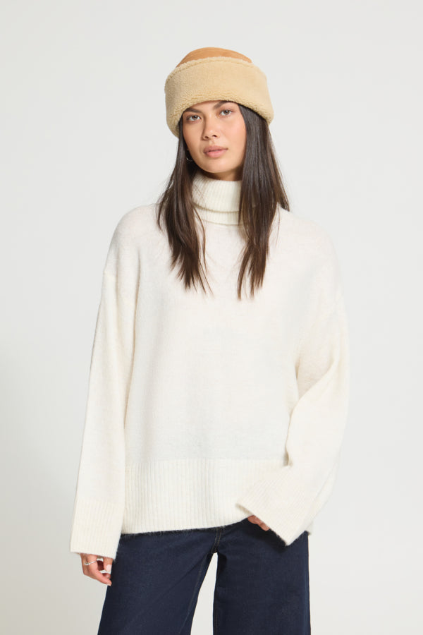 Asille Hat - Bone Brown