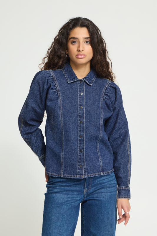 Alva Denim Shirt - Medium Blue