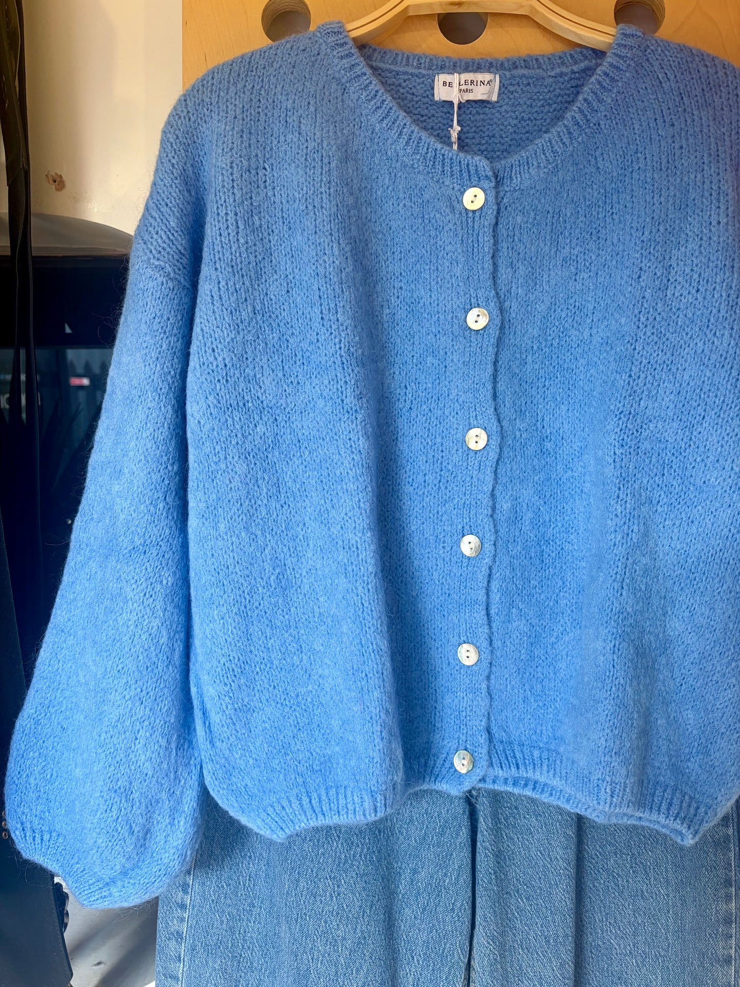 Long Sleeve Mohair Cardi