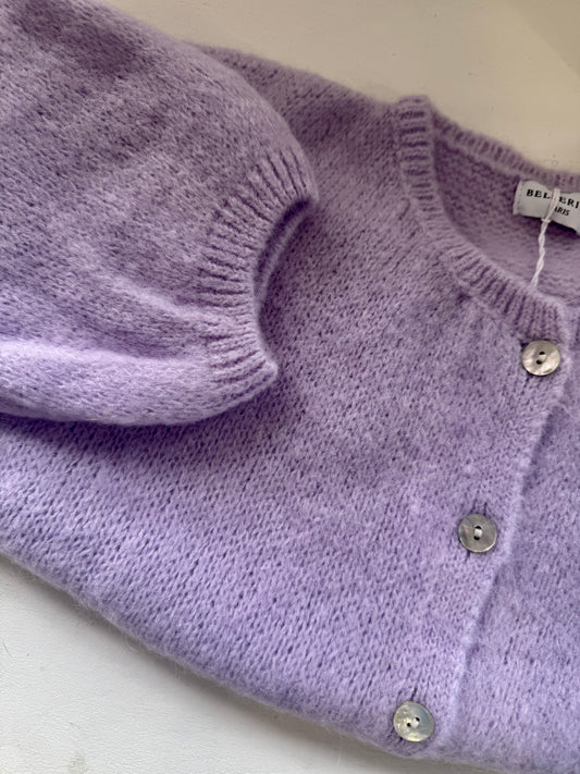 Lavender Short Sleeve Mohair Cardi
