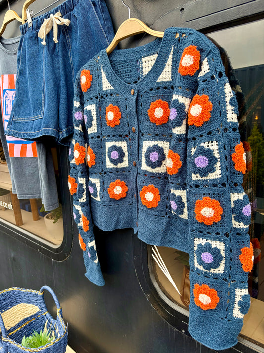 Daisy Crochet Cardi