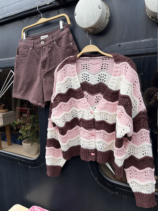 Prima Pink Wave Cardi
