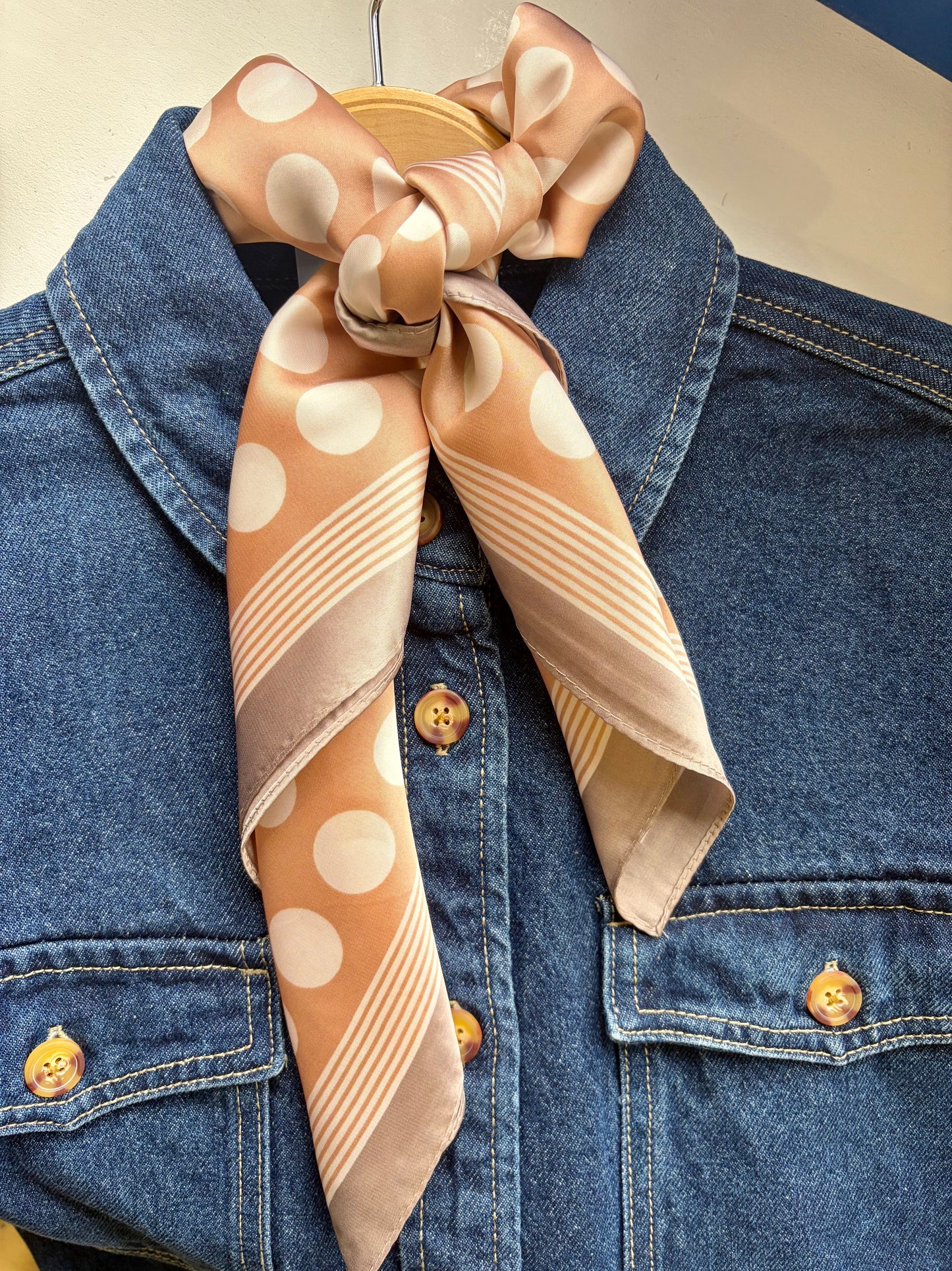 Polka Dot Scarf - Blush
