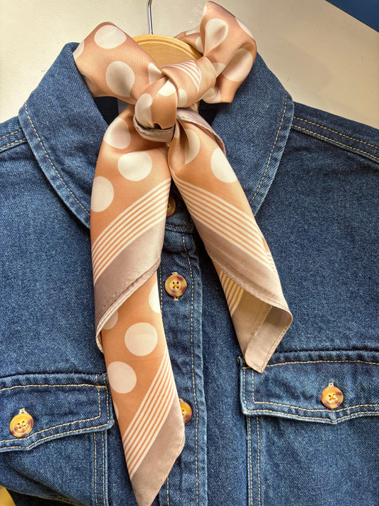 Polka Dot Scarf - Blush