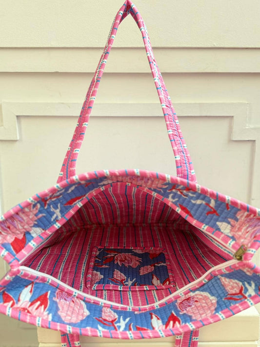 Jemima Carry All Bag - Pink Floral