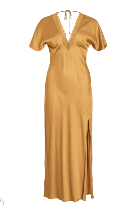 Visomera V-Neck SS Ankle Dress