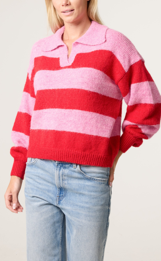 Aria Knit - Red/Pink
