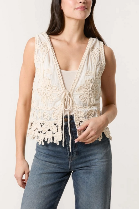 Ella Waistcoat - Ivory