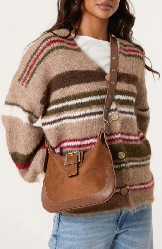 Edie Wool Blend Cardi - Mocha