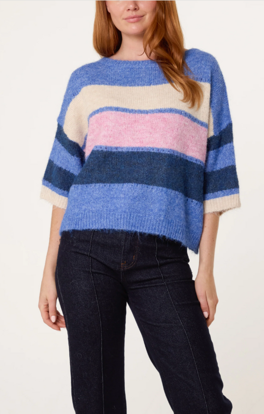 Darcy Wool Blend Jumper - Blue
