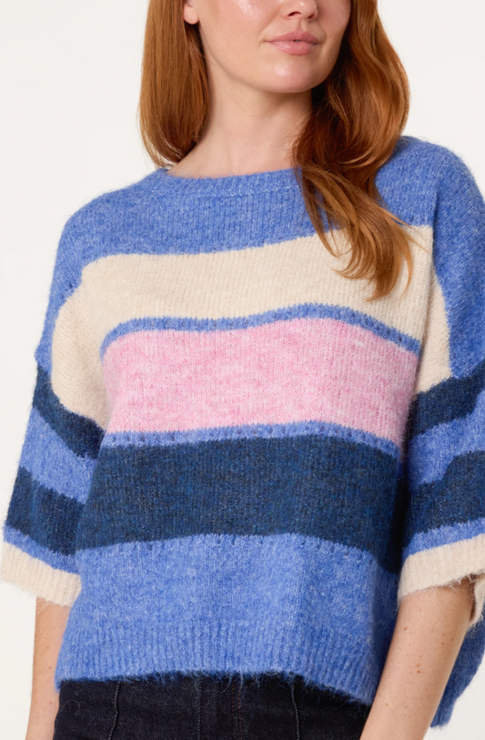 Darcy Wool Blend Jumper - Blue