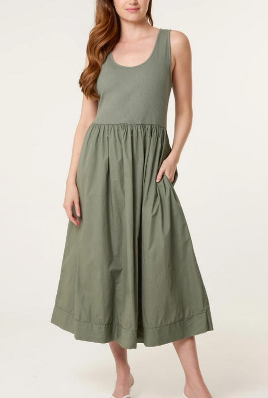 Carrie Dress - Khaki