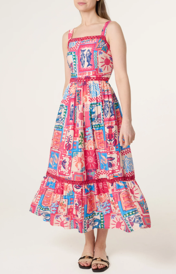 Corrina Postcard Dress