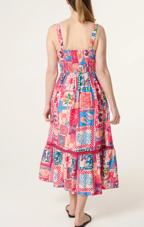 Corrina Postcard Dress