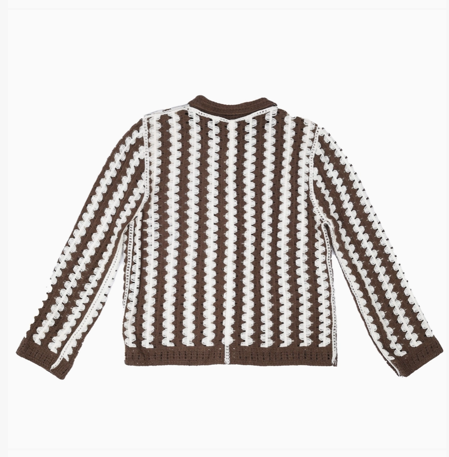 Crochet Cardigan - Blk