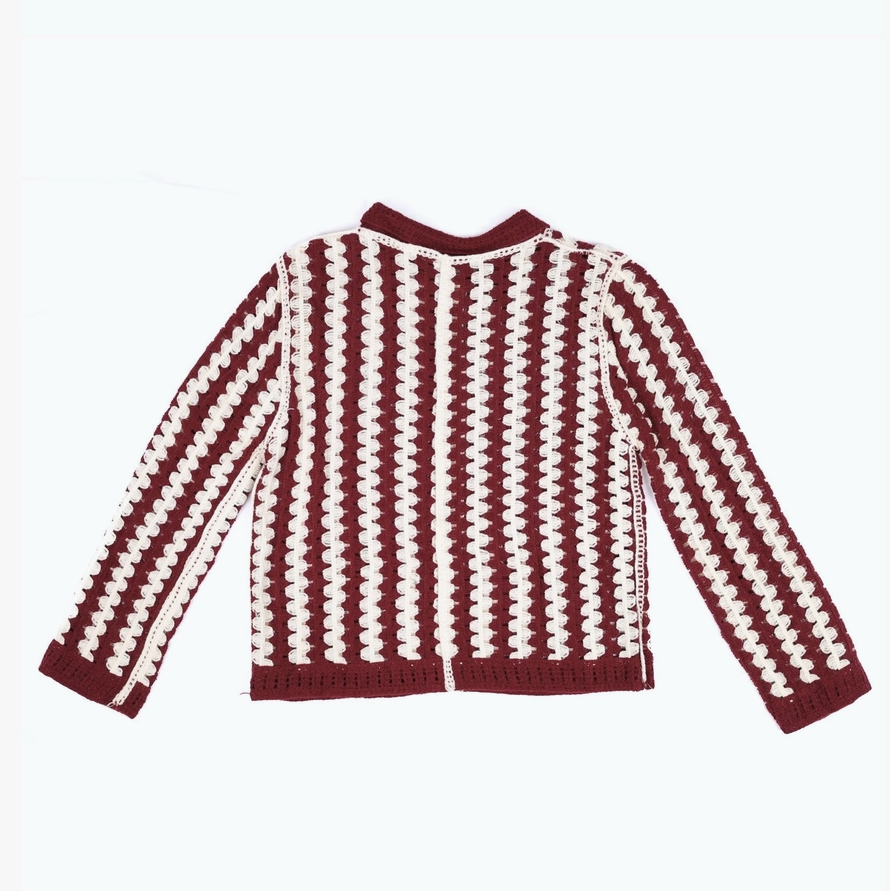 Crochet Cardigan - Blk