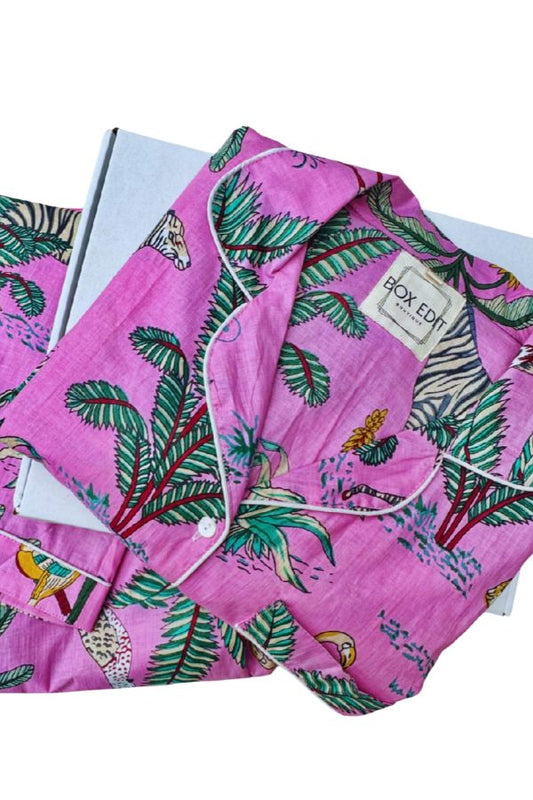 Box Edit Pyjama - Pink Tropical