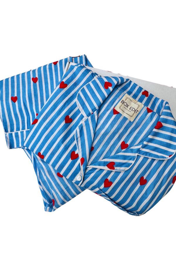 Box Edit Pyjama - Blue Stripe
